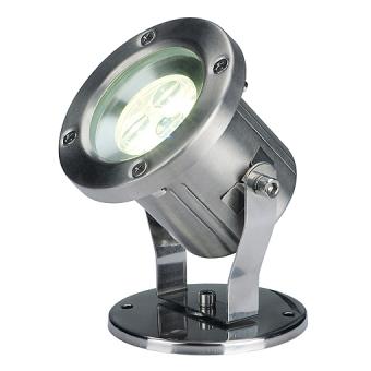 SLV LED-Strahler NAUTILUS LED 304 B Warmweiß | Edelstahl | Nein